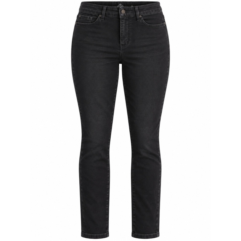St Johns Bay Womens Skinny Leg Jeans Black Size 14 Denim Pants